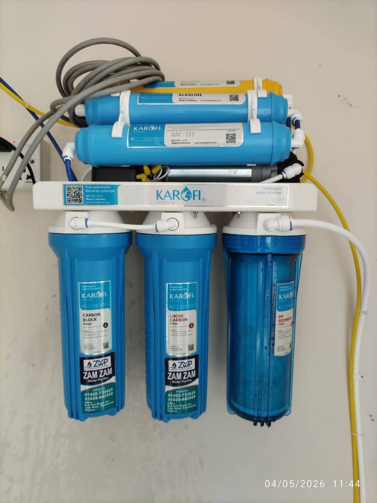 KAROFI 100 GPD RO Water Purifier Installation at Bangladesh Navy Officers Quarter