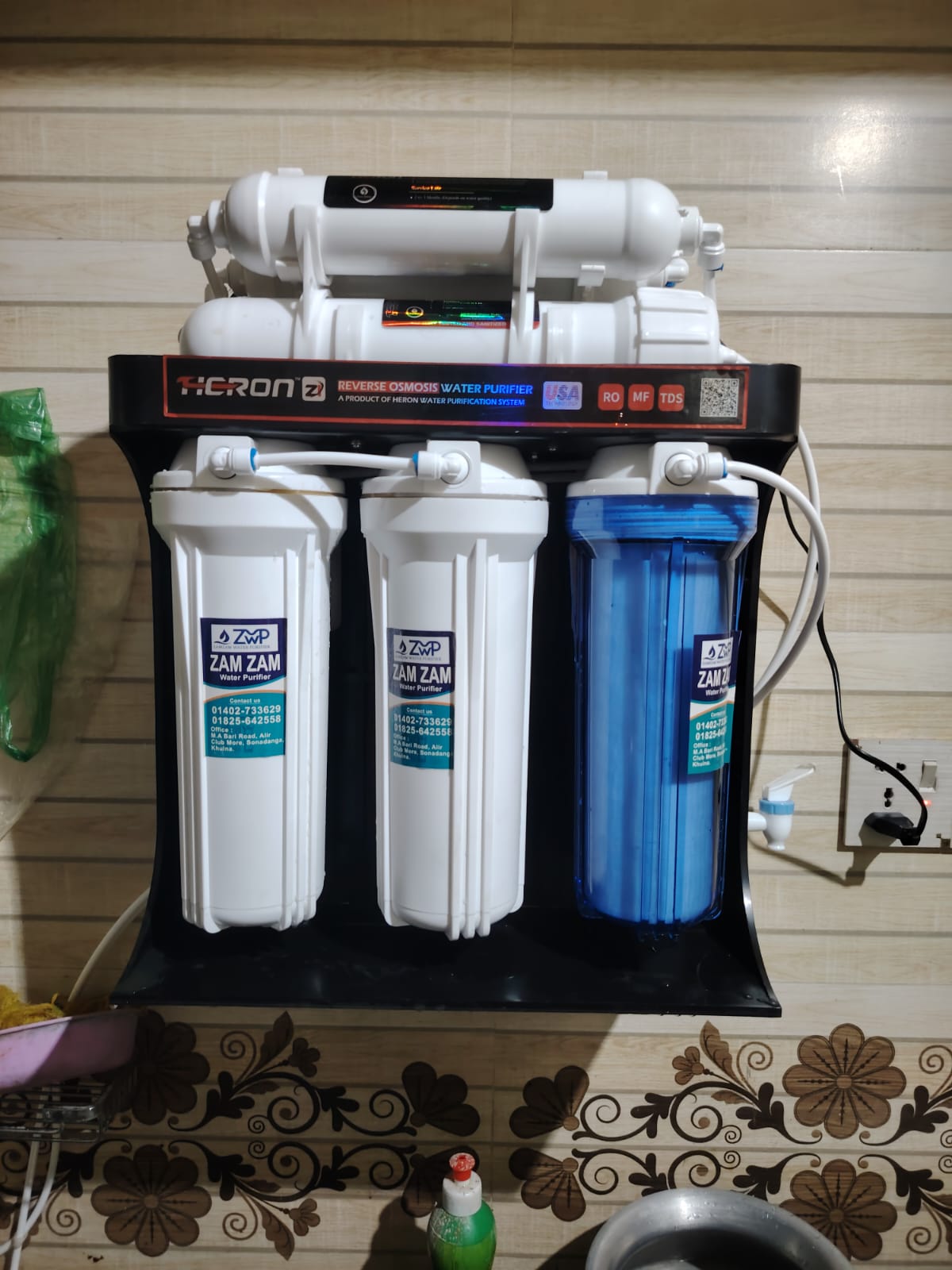 Heron ZI 75 GPD RO Water Purifier Installation in Nirala, Khulna