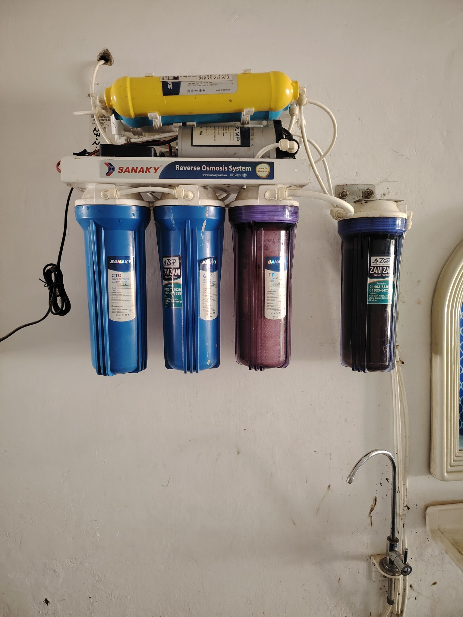 Sanaky S4 RO Water Purifier Installation in Sonadanga, Khulna
