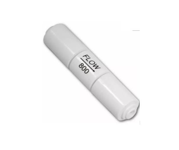 (flow 800)1/4 Inch OD Plastic Hose for RO Water System 300CC, 450CC, 800CC Waste Water Flow Regulator