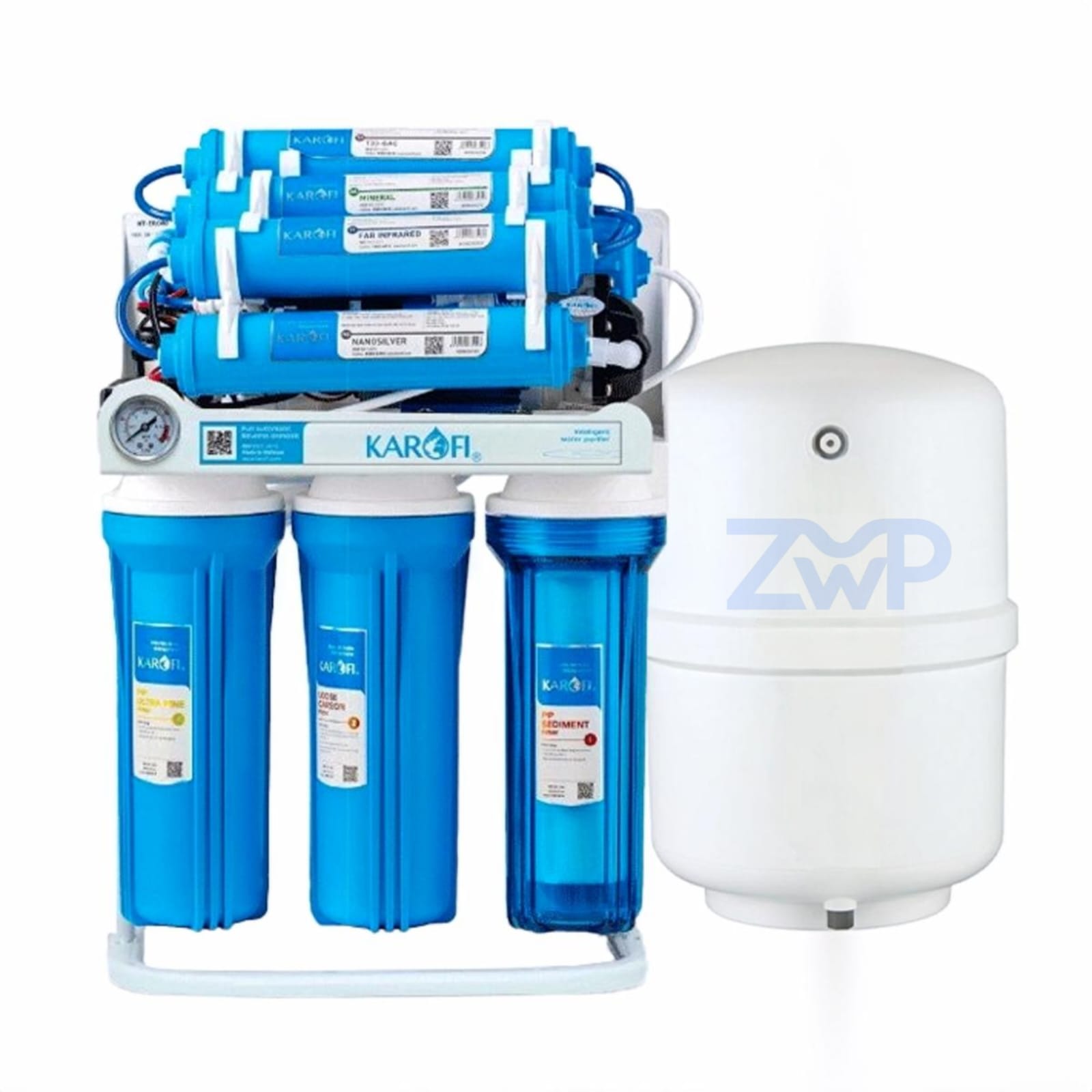 KAROFI 100GPD RO 7 (seven) Stage (With Stand & Pressure Meter)