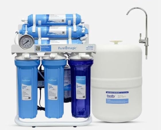 Pure Magic Stand & Pressure Meter 7 Stage 100 GPD RO Water Purifier